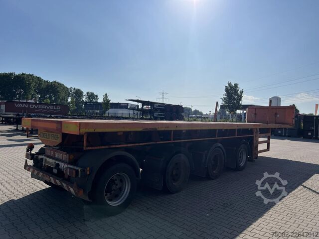 Platform aanhanger Nooteboom OVB-73-04, 73 tons Ballast trailer, 4 axles, 3 ...