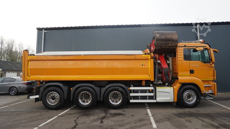 Kranbil MAN TGS 35.440 8X4 2 SIDE TIPPER WITH HMF Z 1943 CR...