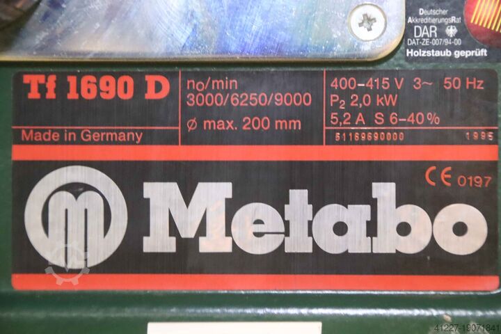 Tafelfreesmachine Metabo Tf 1690 D