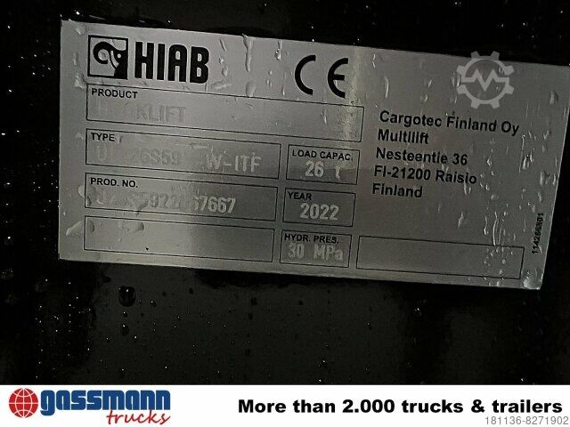 Haakarm vrachtwagen HIAB Ultima 26S59 Abrollanlage