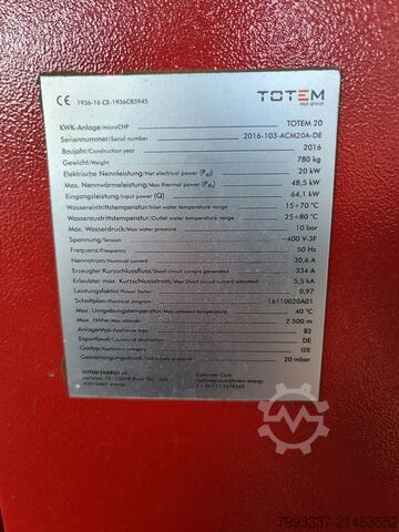Totem 20 blokvarmekraftværk, nyt (CHP / KWK) TOTEM TOTEM 10