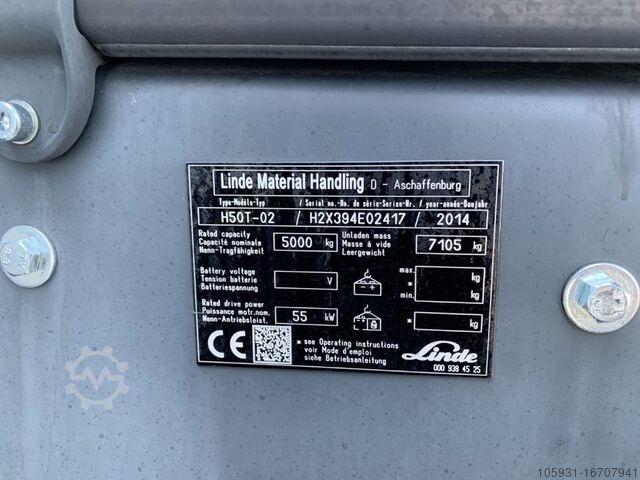 Wózek widłowy LPG Linde H50T-02