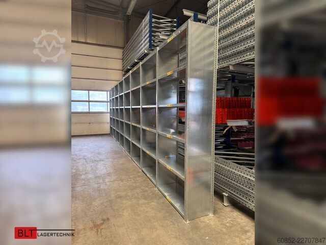 Estantería modular ca. 8,06 lfm. Fachbodenregale META Clip, H: 250 cm , T: 40 cm , 100 kg pro Ebene