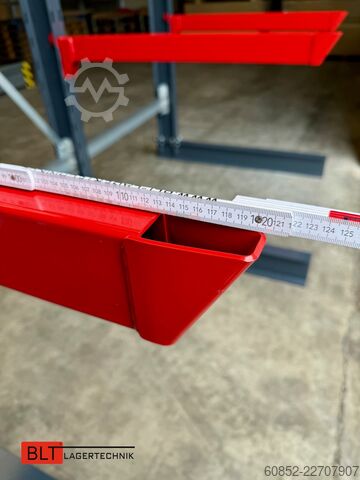 Draagarmstellingen, zware stellingen voor lange goederen ca. 4 lfm. Kragarmregal H: 400cm ,Fuß +3 650 kg Belastung pro Arm , Langgutregal