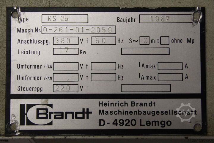 Engrenagem angular com junta universal ZAE Brandt** W 88