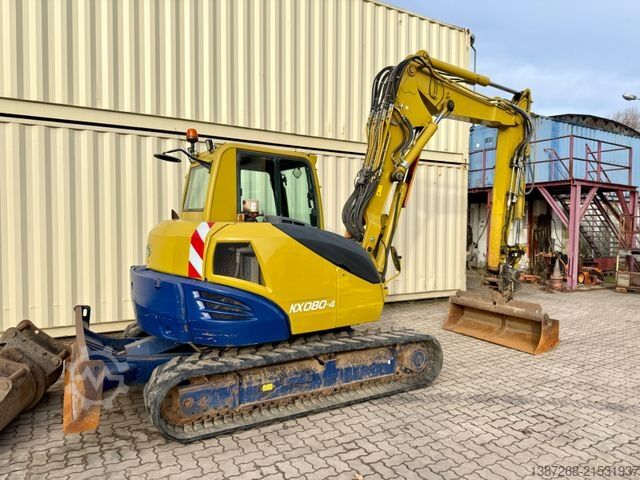 Minikotró KUBOTA KX080-4 / ZSA / 3 x Löffel / VAH / Deutsch