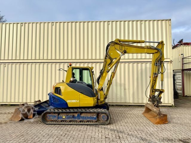 Minikotró KUBOTA KX080-4 / ZSA / 3 x Löffel / VAH / Deutsch