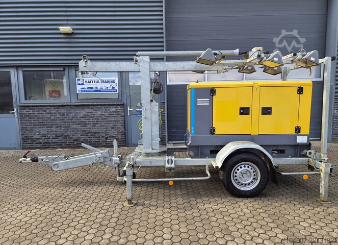 Torre de iluminación móvil Atlas Copco QAS 20 ST3, Lichtmast Jaar 2018, 20Kva.