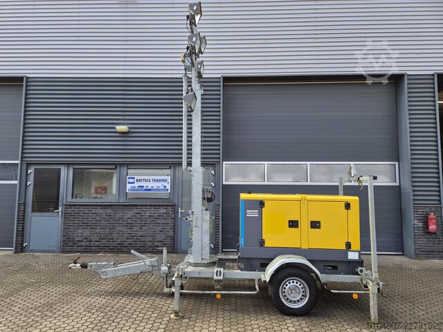 Φορητός Πύργος Φωτισμού Atlas Copco QAS 20 ST3, Lichtmast Jaar 2018, 20Kva.
