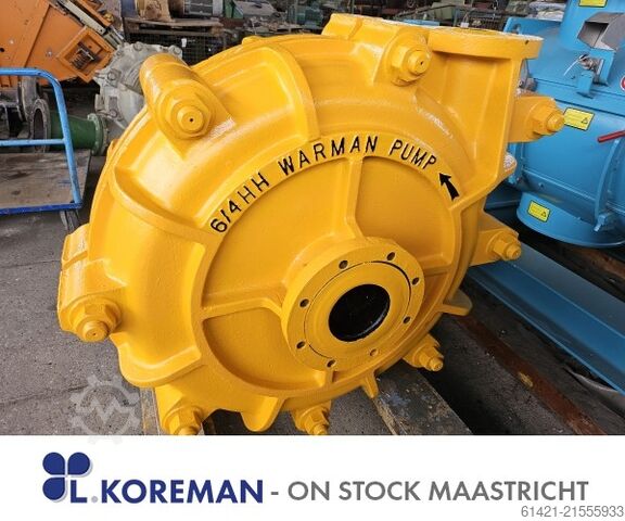 Bomba Warman Warman Type: 6/4 HH Inlet: ∅ 150 mm Outlet: ∅ 110 mm Warman Pump