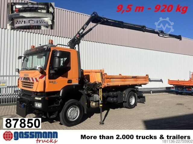 Billenő teherautó Iveco Trakker AD190T36WP 4x4, Kran,