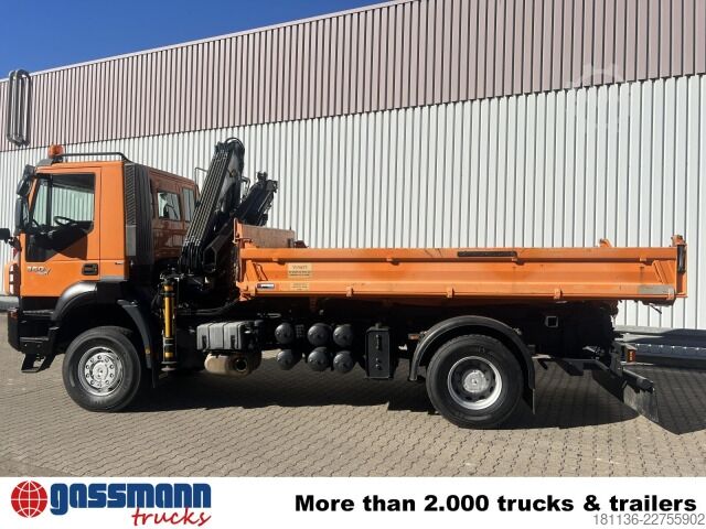 Billenő teherautó Iveco Trakker AD190T36WP 4x4, Kran,
