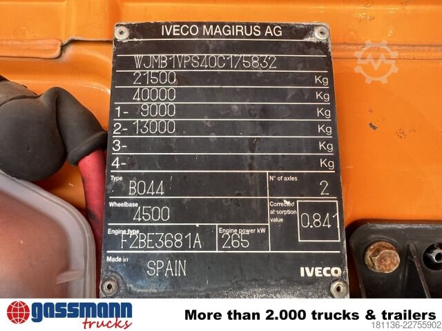 Billenő teherautó Iveco Trakker AD190T36WP 4x4, Kran,
