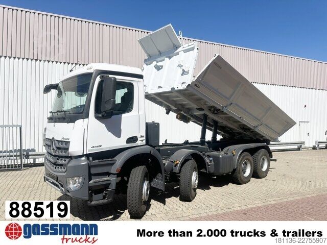 Billenő teherautó Mercedes-Benz Arocs 4142/48 K 8x4/4, Meiller Bordmatik links