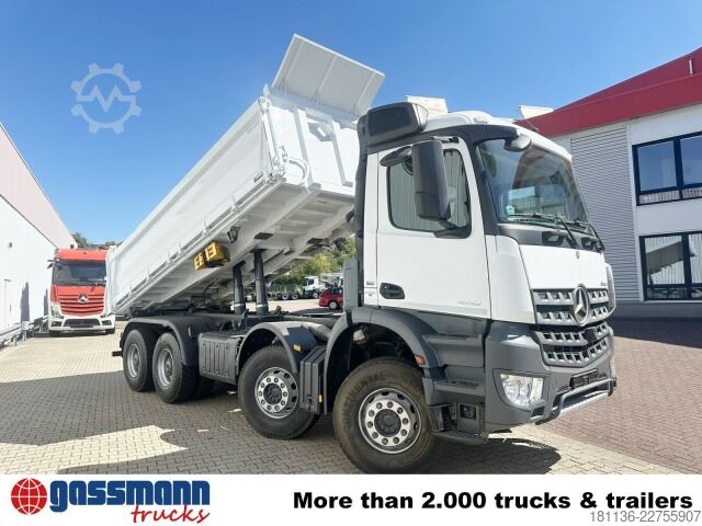 Billenő teherautó Mercedes-Benz Arocs 4142/48 K 8x4/4, Meiller Bordmatik links