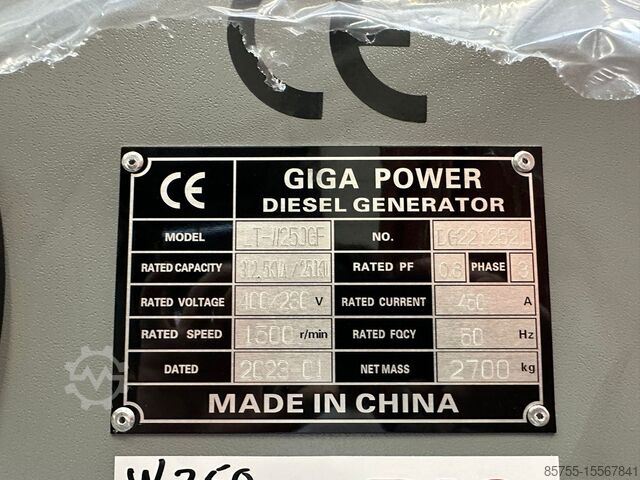 Aggregato Giga power LT-W250GF 312.5 kVA silent generator