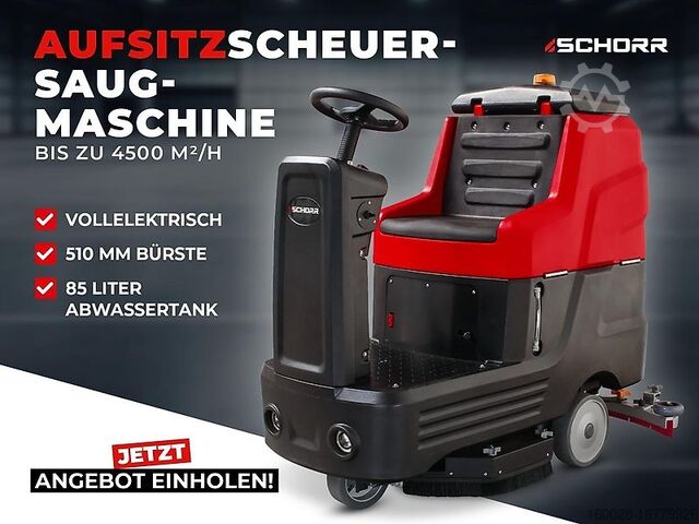 Skrubbe- og tørretumbler SCHORR Aufsitz-Scheuersaugmaschine RR1030FS