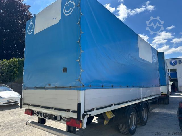 Remolque abierto con toldo  Müller , Andernach Tandem ,Pritsche Plane
