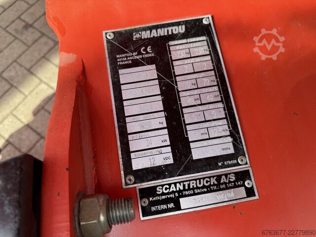 Manitou 180ATJ platformă articulată / nacelă de lucru la înălțime, înălțime de lucru 18 m, 4x4x4, an MANITOU 180ATJ Knikarm hoogwerker / Arbeitsbuhne 18M werkhoogte 4x4x4 2008 365uur Diesel