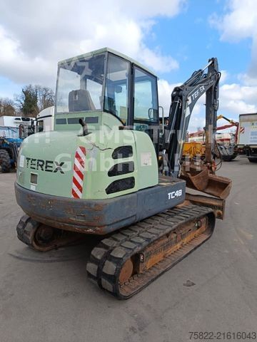 Mobile excavator TEREX TC 48 / 4,8ton / SW 2 Löffel