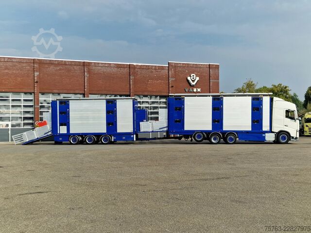 Μεταφορά βοοειδών Volvo FH 13.500 Globetrotter 8x2*6 - 3 deck livestock...