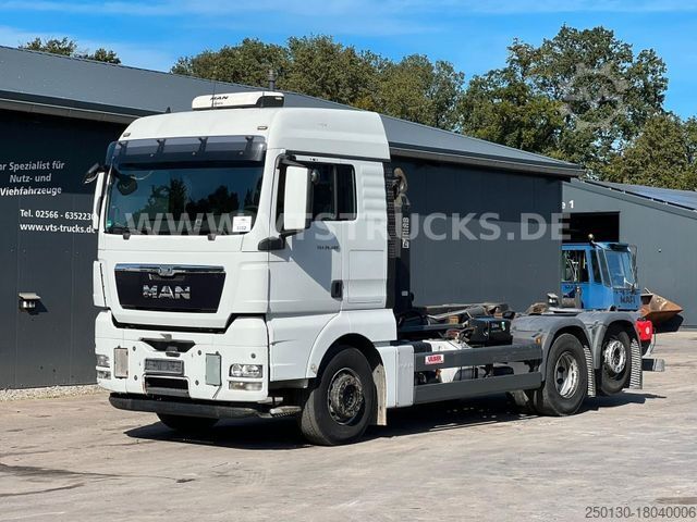 Roll-off tipper truck MAN TGX 26.480 6x2 Euro 5 HIAB-Abrollkipper