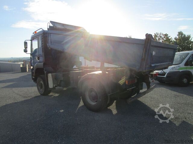 Τρίπλευρο ανατρεπόμενο φορτηγό MAN TGA 18.310 BB 4x4 Allrad *Meiller+8-Gang+AHK*
