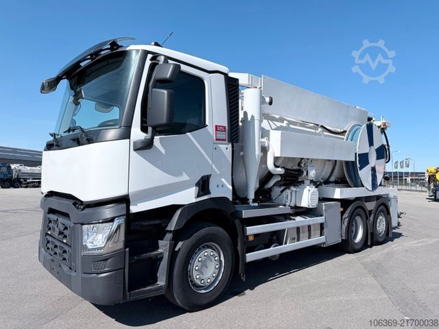 Vakuumtanktankvogn RENAULT T430 DTI 6x2 Hvidtved Larsen SLP 10.5 ADR