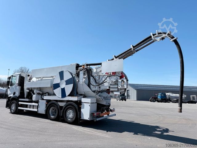 Vakuumtanktankvogn RENAULT T430 DTI 6x2 Hvidtved Larsen SLP 10.5 ADR