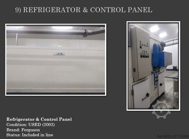 UBRUGT kartoffelforarbejdnings- og friturelinje Kiremko, Florigo, Campagnolo 