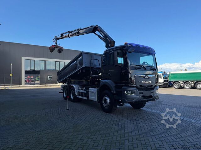 3-sidet tippelad MAN TGS 33.470 6x4 3 zijdige Kipper/ Hiab 188 B-3 E...