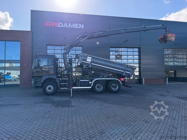 3-sidet tippelad MAN TGS 33.470 6x4 3 zijdige Kipper/ Hiab 188 B-3 E...