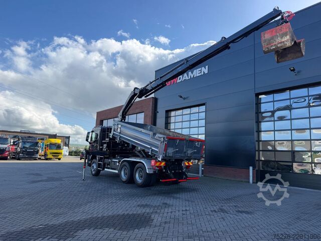 3-sidet tippelad MAN TGS 33.470 6x4 3 zijdige Kipper/ Hiab 188 B-3 E...