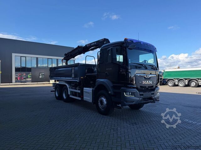 3-sidet tippelad MAN TGS 33.470 6x4 3 zijdige Kipper/ Hiab 188 B-3 E...
