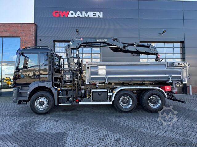 3-sidet tippelad MAN TGS 33.470 6x4 3 zijdige Kipper/ Hiab 188 B-3 E...