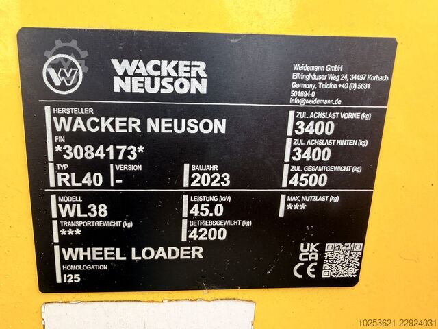 ładowarka Wacker Neuson WL38