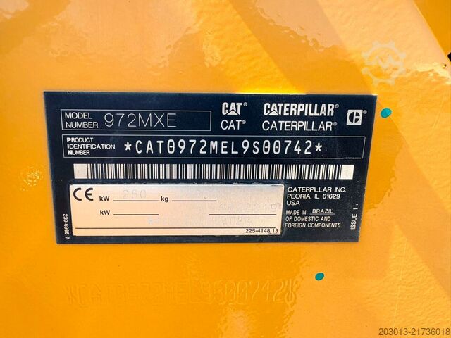 Hjullastare CATERPILLAR 972MXE Radlader MIT Schaufel 24,9 Tonnen *9096 h