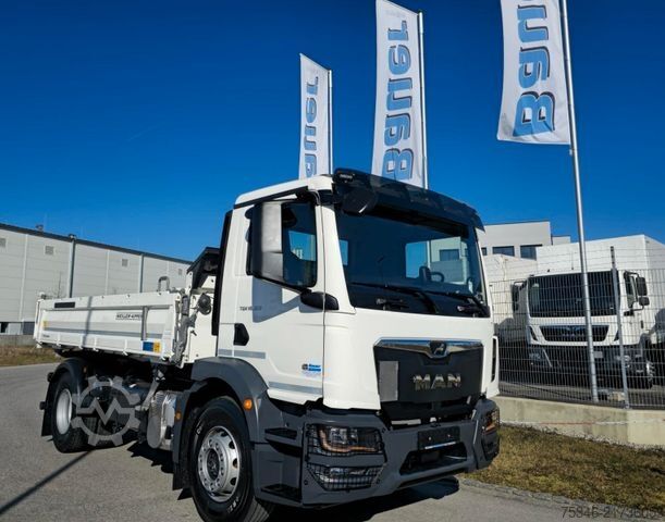 Autocamion basculant tridirecțional MAN TGM 18.320 / 4x2 / Meiller / Kipper /Klima/Neu