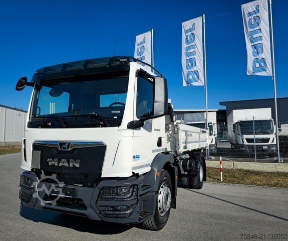 Autocamion basculant tridirecțional MAN TGM 18.320 / 4x2 / Meiller / Kipper /Klima/Neu