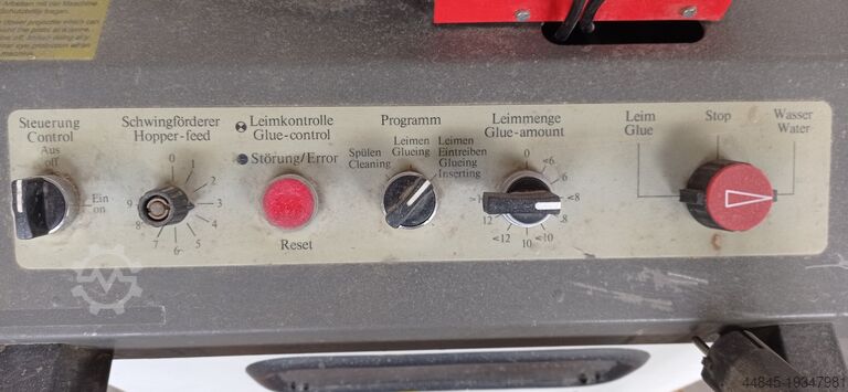 Leimauftragsmaschine Ganner Gannomat Selekta 252/TR