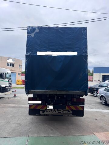 Camión plataforma con toldo Mercedes-Benz AXOR 1828 PK 10000 PALFINGER