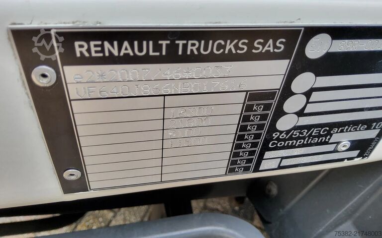 Valigia Renault D SERIE 280.18 - 88-BTH-1 - DTI 8 - BAKWAGEN - ...