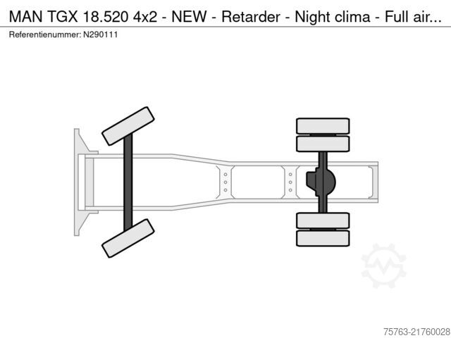 Standard-SZM MAN TGX 18.520 4x2 - NEW - Retarder - Night clima -...