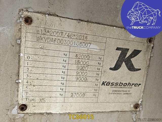 Remorque à plate-forme Kässbohrer 