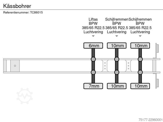 Remorque à plate-forme Kässbohrer 