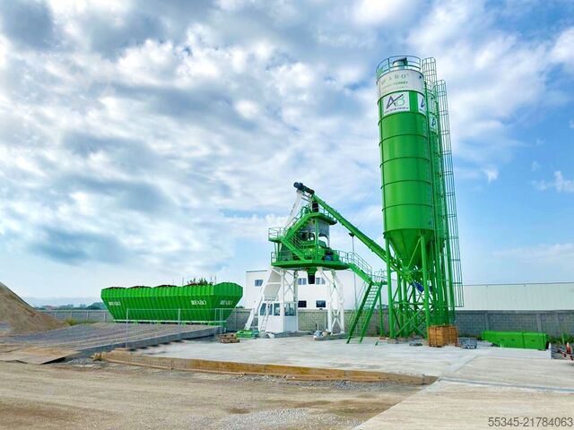 Wytwórnia betonu / betonownia FABO Concrete Batching Plant 110 m3 Compact Concrete Batching Plant