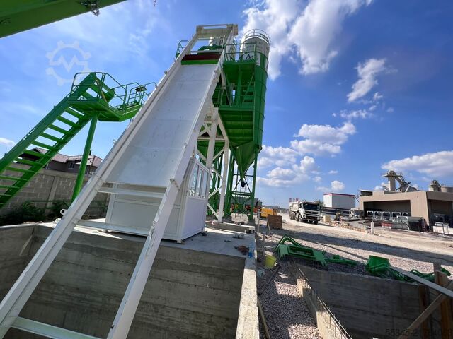 Wytwórnia betonu / betonownia FABO Concrete Batching Plant 110 m3 Compact Concrete Batching Plant