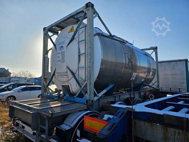 Naczepa cysternowa VAN HOOL Tankchassis + Tankcontainer,363.054 Km