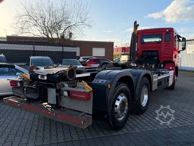 Φορτηγό γερανός roll-off MAN TGS 26.460 *Retarder*Abroller*Hyvalift*