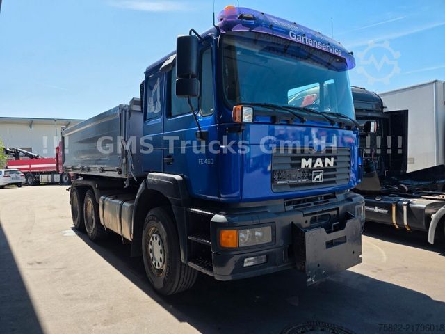 Billenő teherautó MAN FE 460 / 6X4 / Wechsel Kipper BORDMATIK + SZM